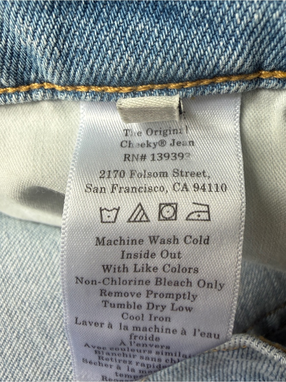 Everlane The Original Cheeky Jean Women’s 30S Light Wash Straight Leg Crop - Picture 7 of 7